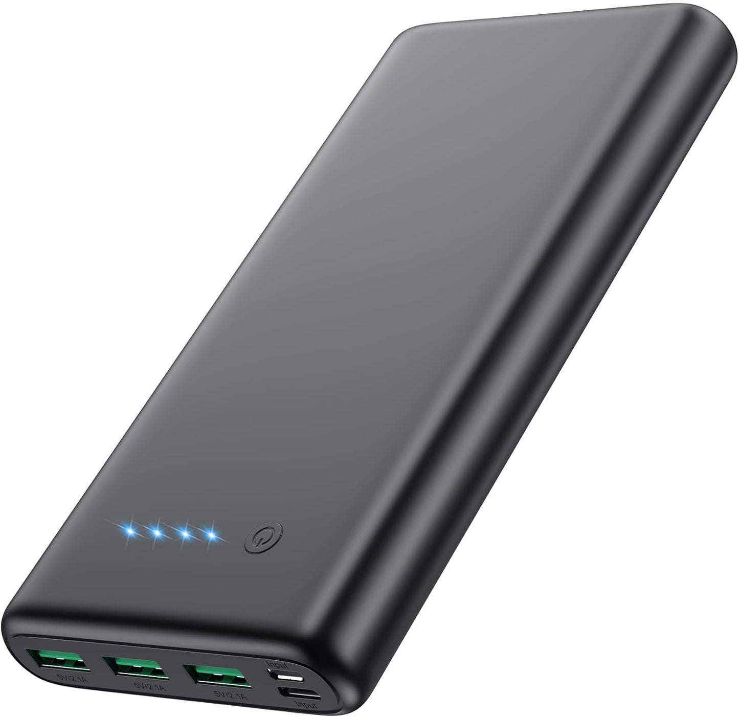 Portable Charger 36800mAh,4 Outputs Power Bank, Dual Input 5V/3A External Battery Pack,USB-C in&Out High-Speed Charging Backup Charger